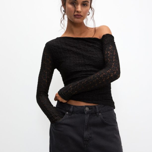 Pull&Bear Bluză  negru