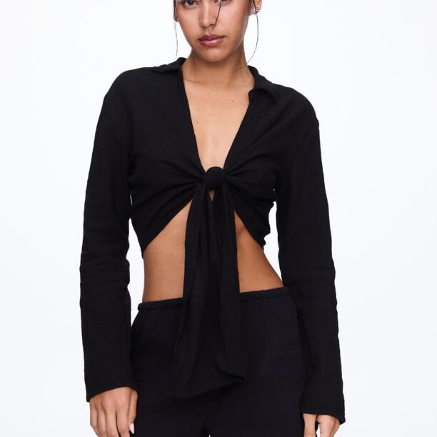 Pull&Bear Bluză  negru