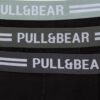 Pull&Bear Boxeri  gri închis / kaki / verde mentă / negru