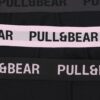 Pull&Bear Boxeri  gri închis / roz / negru