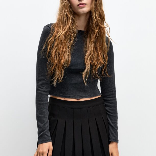 Pull&Bear Fustă  negru