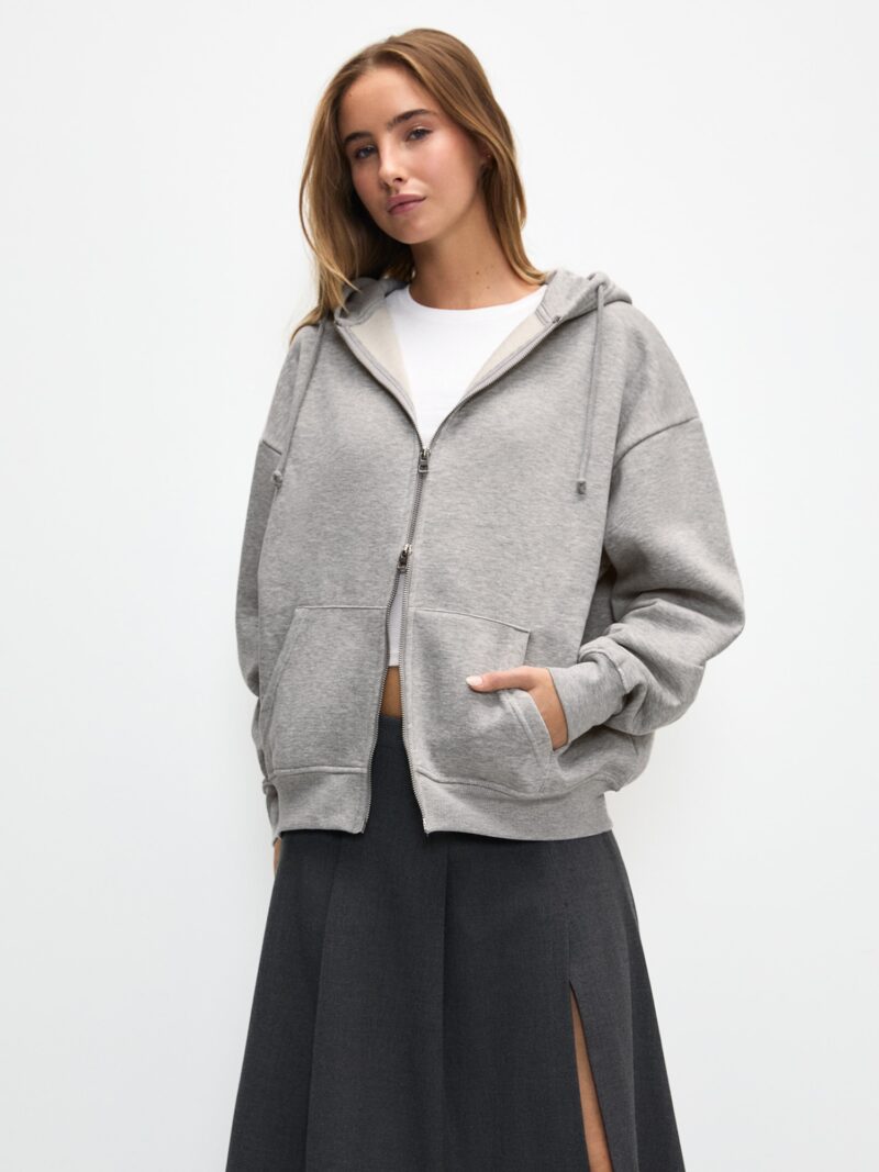 Pull&Bear Hanorac  gri amestecat