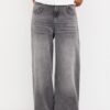 Pull&Bear Jeans  gri denim / alb