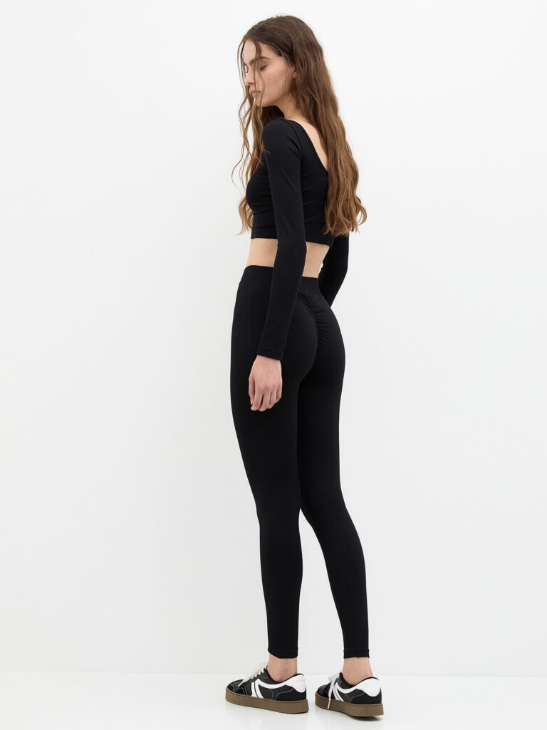 Pull&Bear Leggings  negru preţ