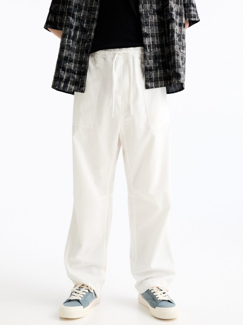 Pull&Bear Pantaloni  alb