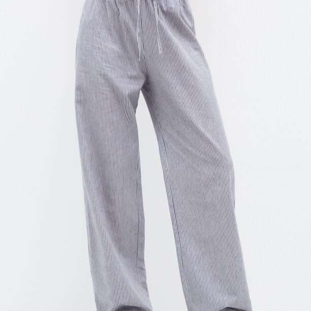 Pull&Bear Pantaloni  albastru marin / alb