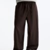 Pull&Bear Pantaloni  ciocolatiu