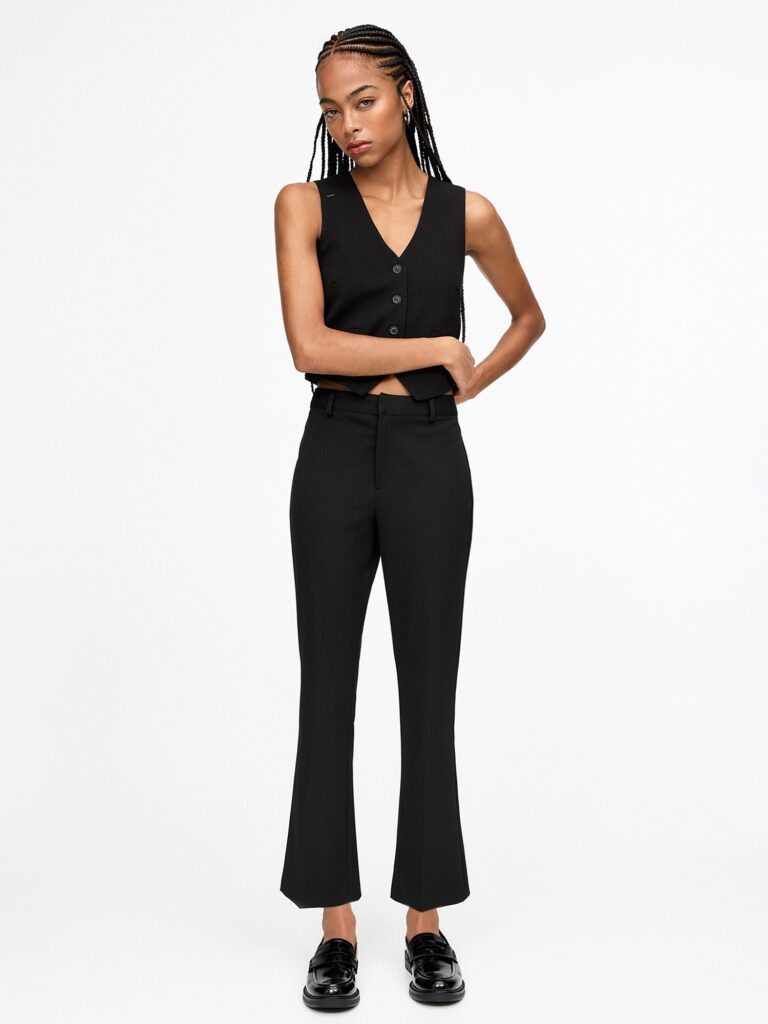 Cumpăra Pull&Bear Pantaloni cu dungă  negru