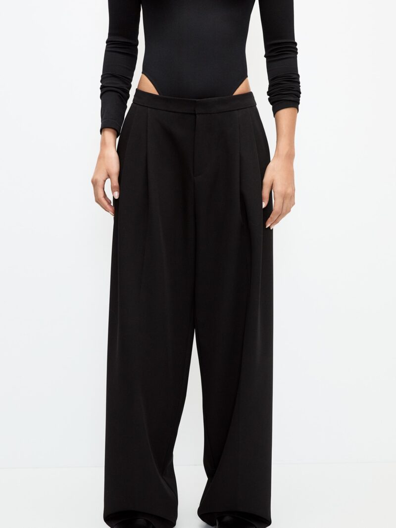 Pull&Bear Pantaloni cutați  negru