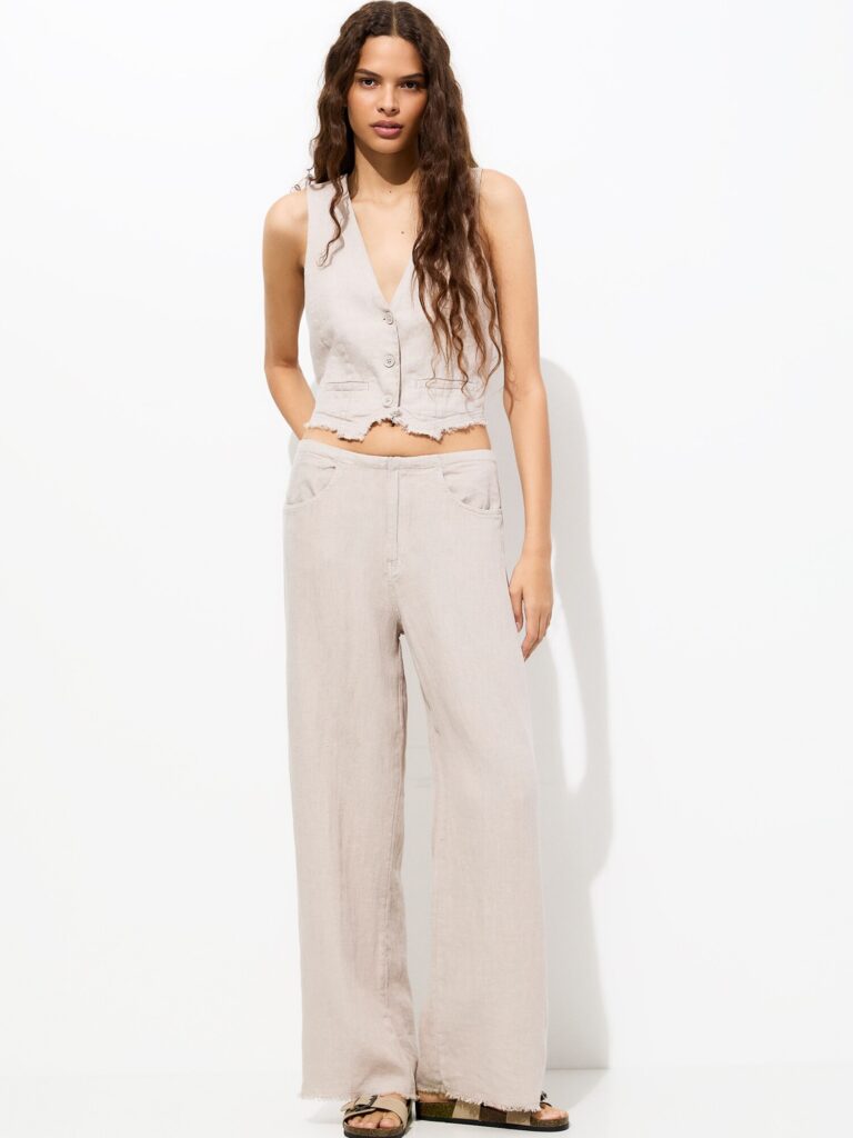 Cumpăra Pull&Bear Pantaloni  ecru