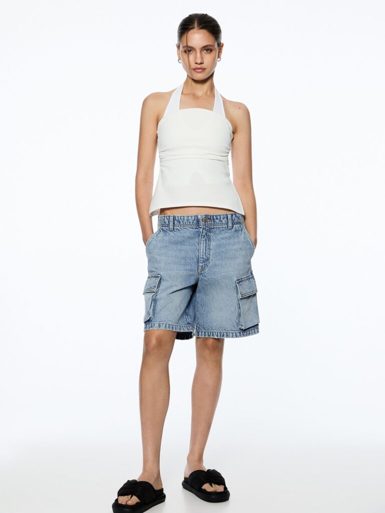 Cumpăra Pull&Bear Pantaloni eleganți  albastru denim