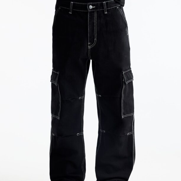 Pull&Bear Pantaloni eleganți  negru