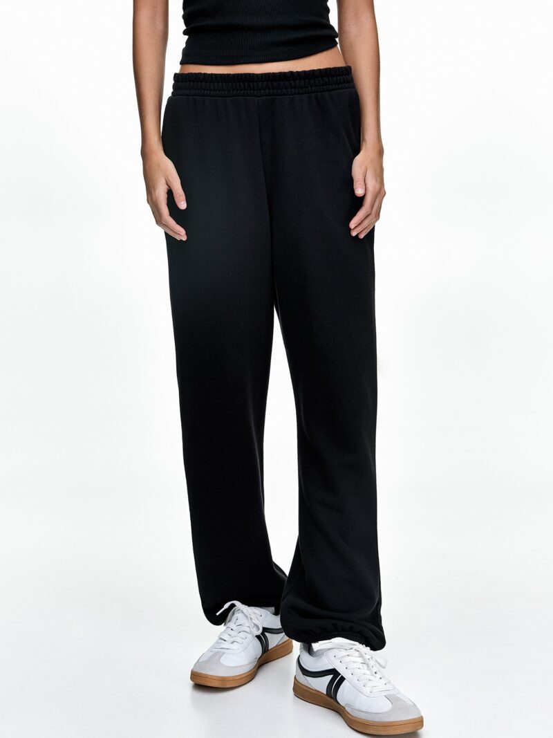 Pull&Bear Pantaloni  gri amestecat / negru