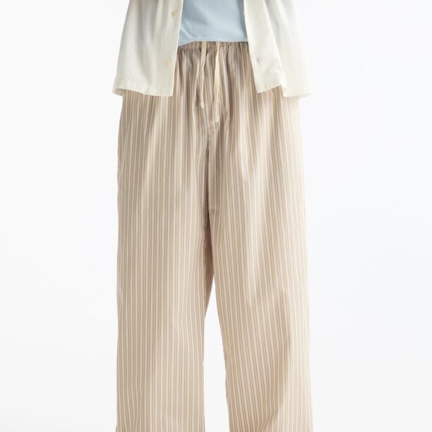 Pull&Bear Pantaloni  maro mokka / gri deschis