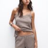 Pull&Bear Pantaloni  pământiu