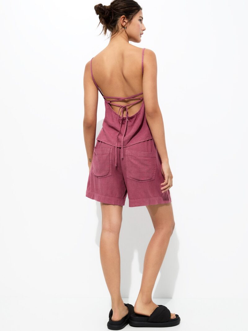 Pull&Bear Pantaloni  roz zmeură preţ