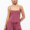 Pull&Bear Pantaloni  roz zmeură