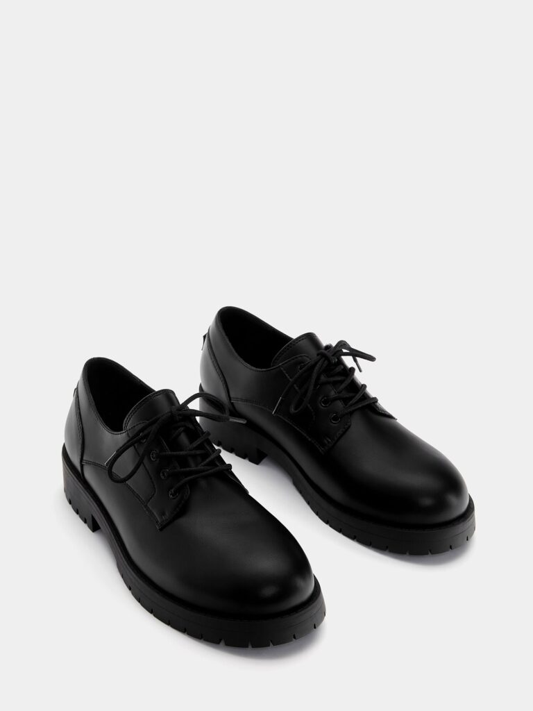 Original Pull&Bear Pantofi cu șireturi  negru