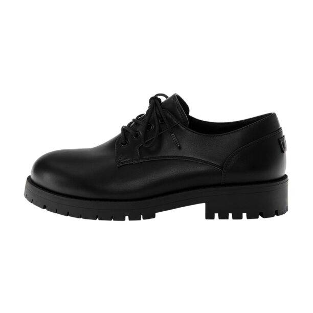 Pull&Bear Pantofi cu șireturi  negru