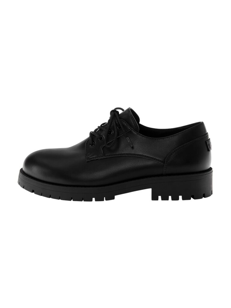 Pull&Bear Pantofi cu șireturi  negru