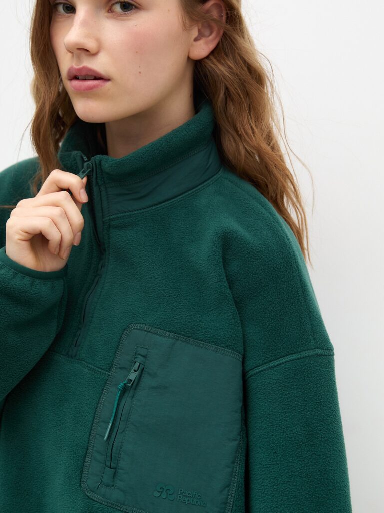 Preţ Pull&Bear Pulover  verde închis