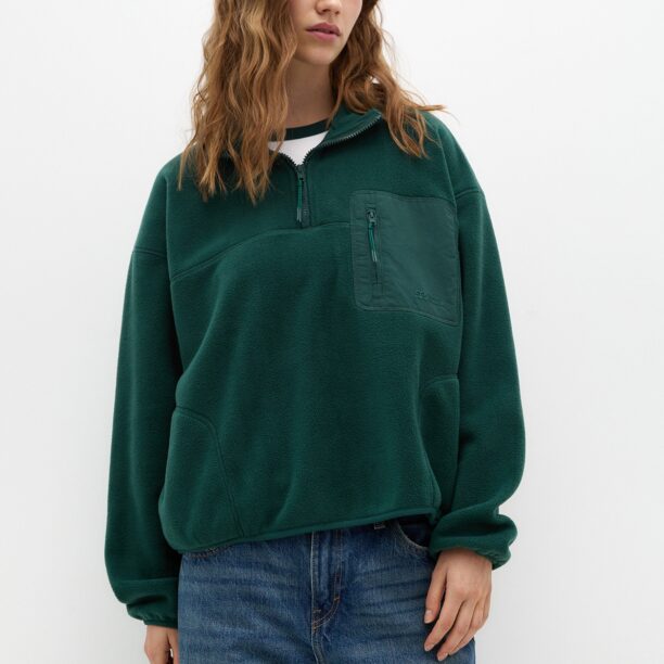 Pull&Bear Pulover  verde închis