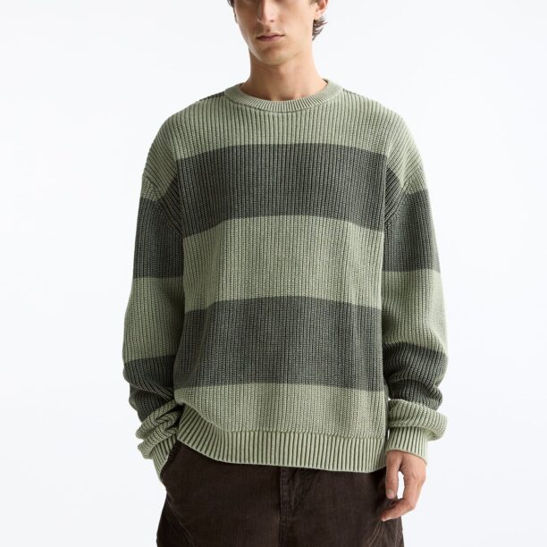 Pull&Bear Pulover  verde / verde închis