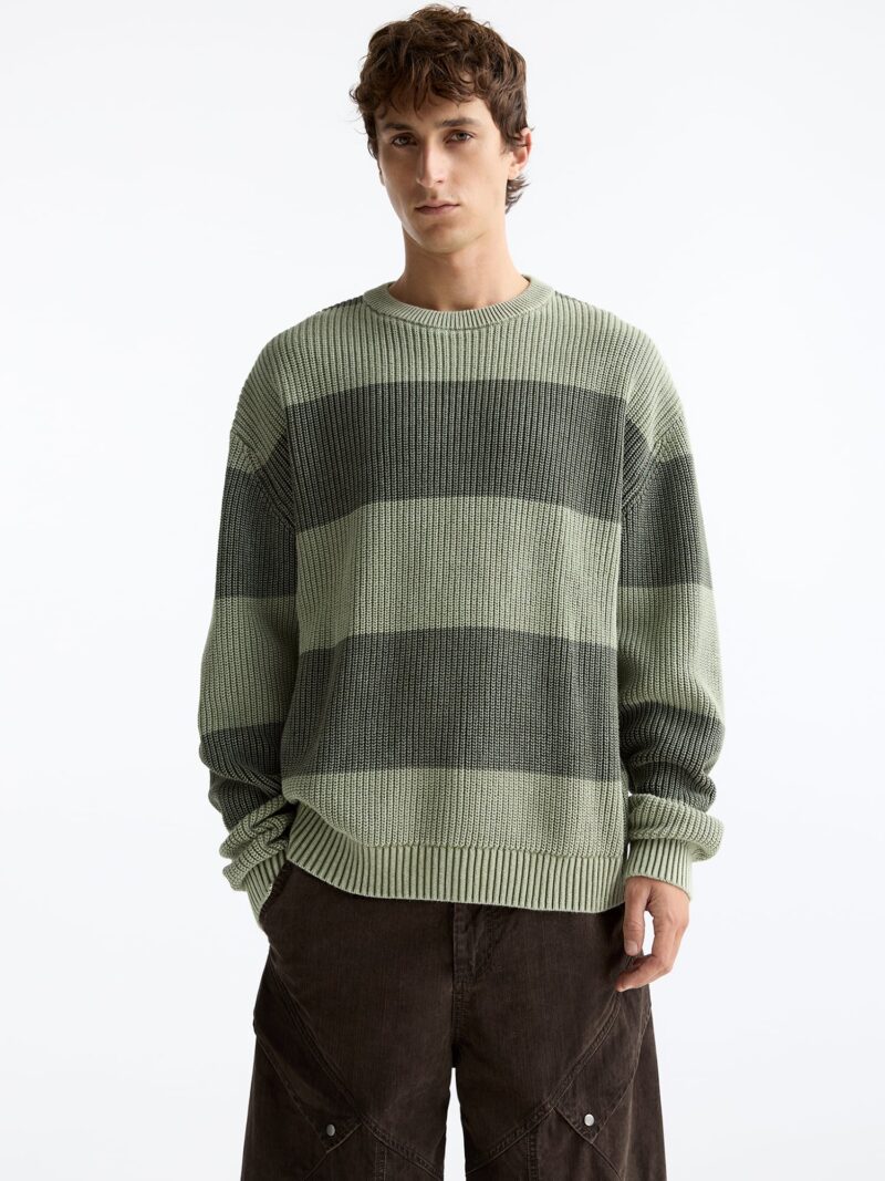 Pull&Bear Pulover  verde / verde închis