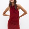 Pull&Bear Rochie  arămiu / roșu cireș