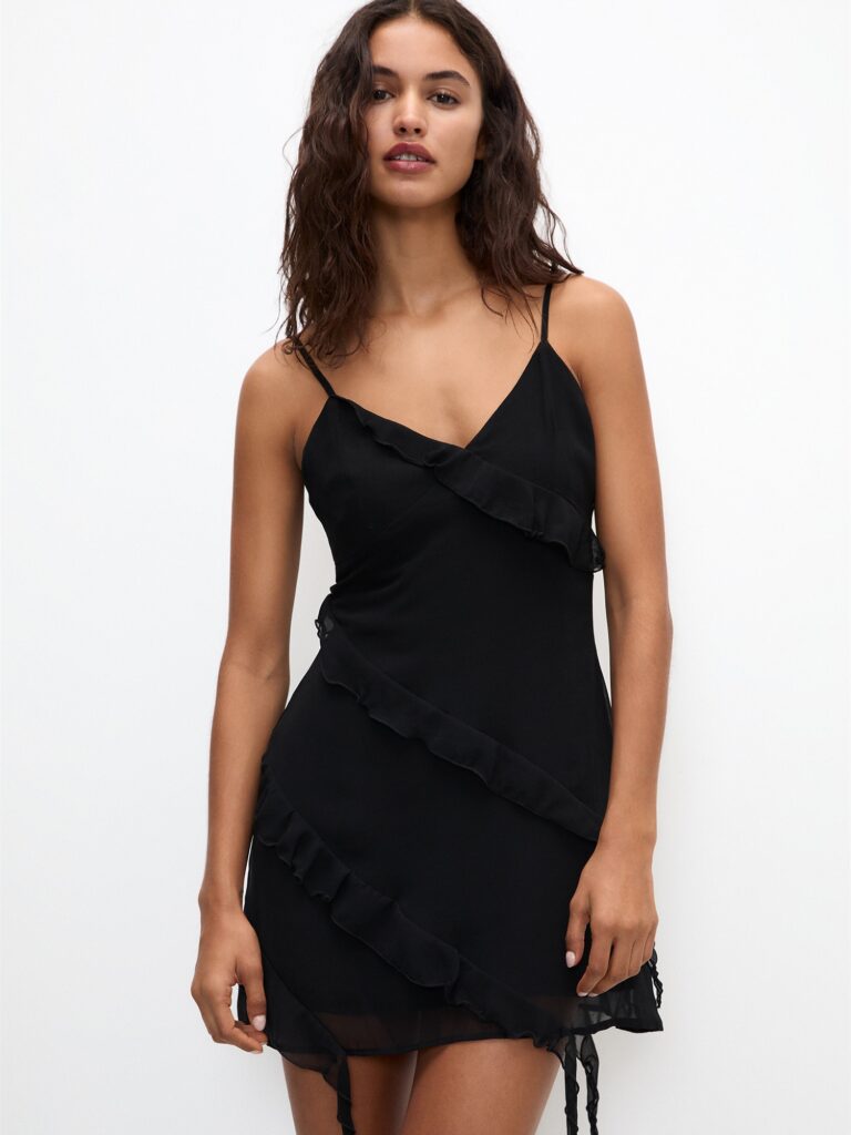 Pull&Bear Rochie de cocktail  negru