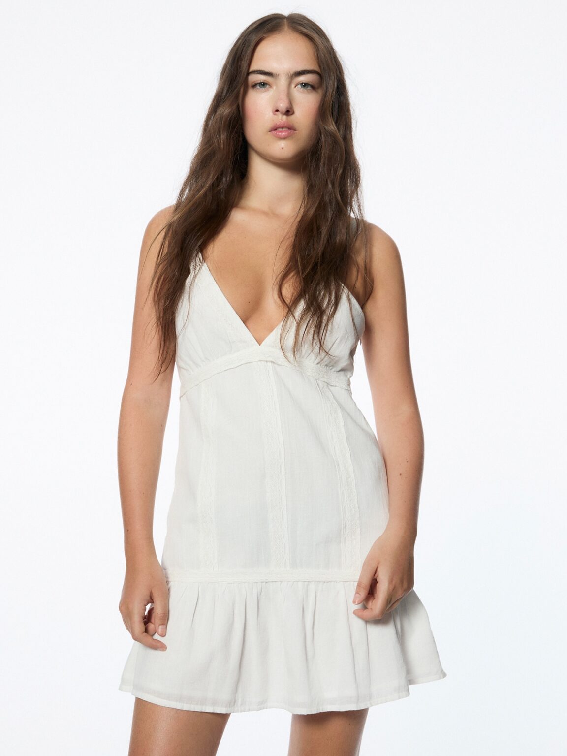 Pull&Bear Rochie de vară  alb natural
