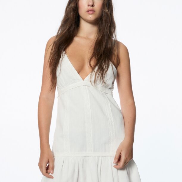 Pull&Bear Rochie de vară  alb natural