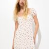 Pull&Bear Rochie de vară  oliv / portocaliu / roșu / alb