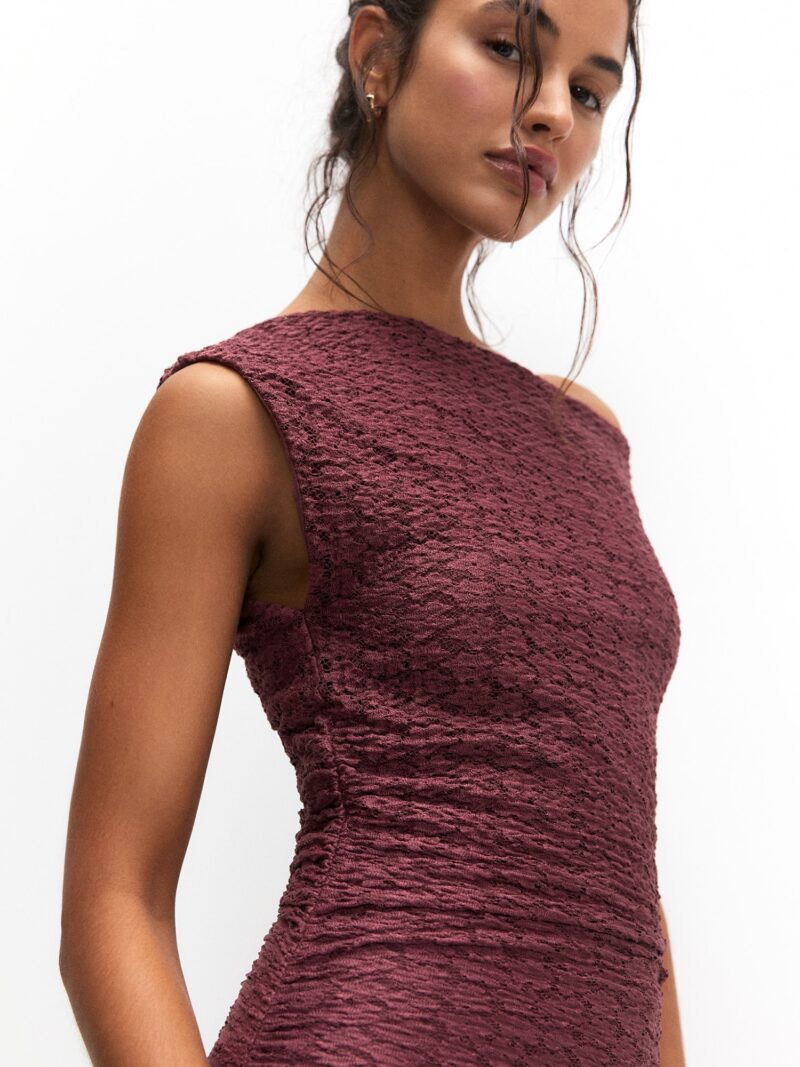 Preţ Pull&Bear Rochie  roșu burgundy