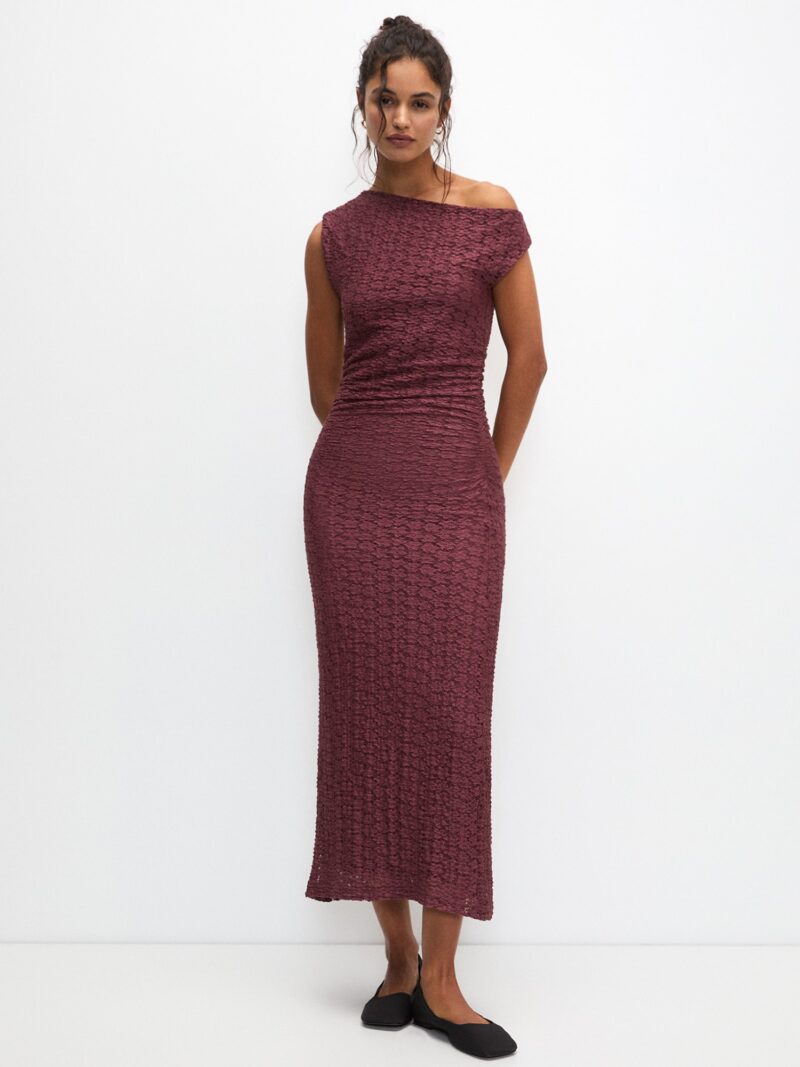 Pull&Bear Rochie  roșu burgundy