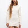 Pull&Bear Rochie tricotat  galben pastel