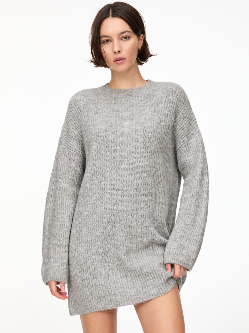 Preţ Pull&Bear Rochie tricotat  gri amestecat