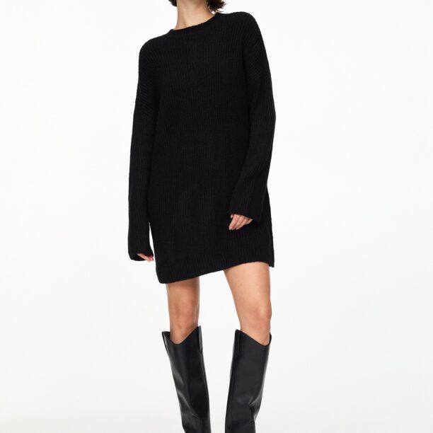 Pull&Bear Rochie tricotat  negru preţ