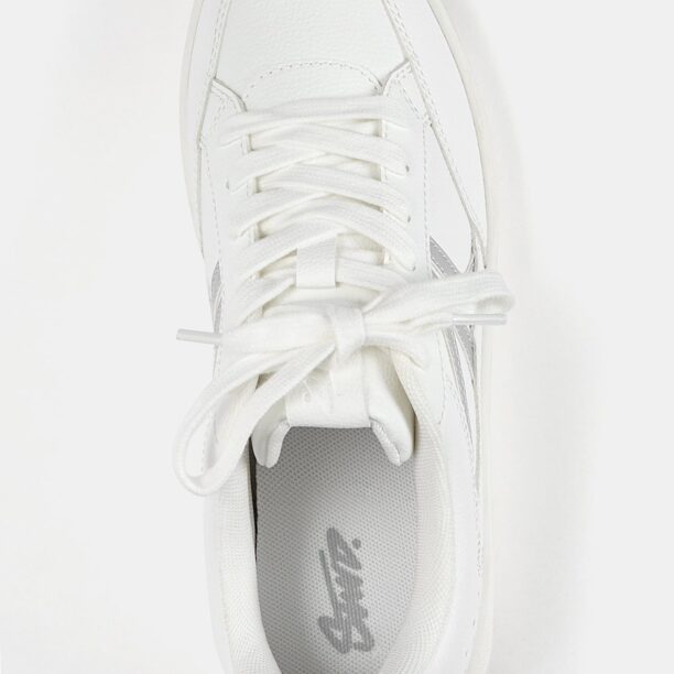 Pull&Bear Sneaker low  argintiu / alb preţ