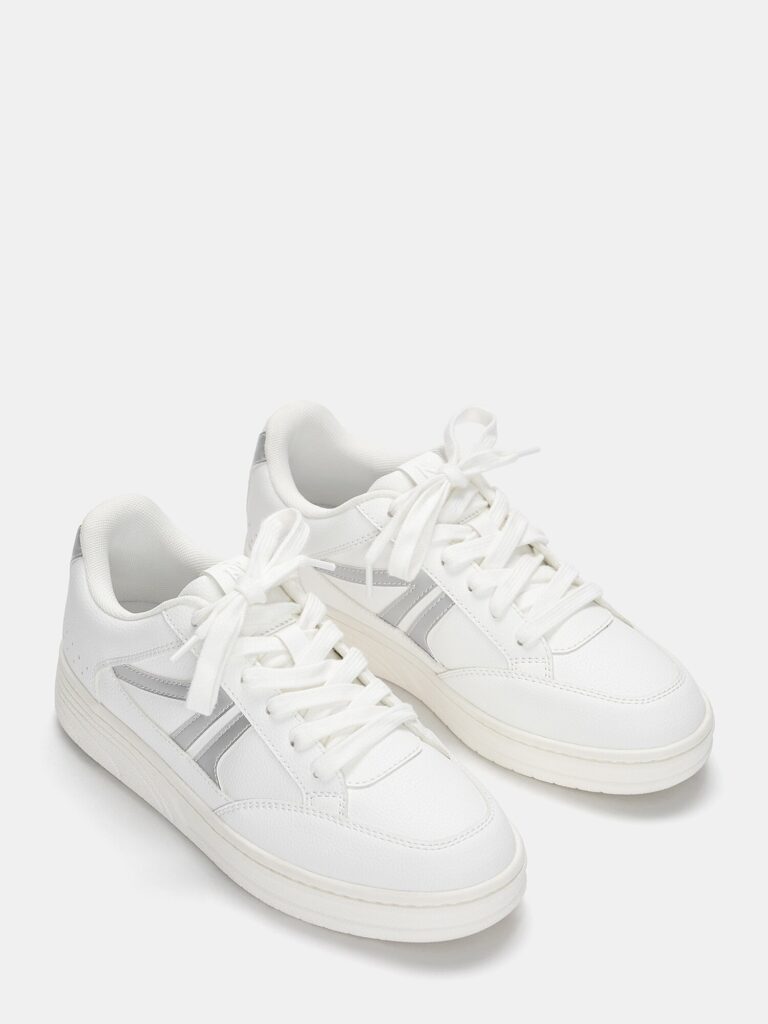 Preţ Pull&Bear Sneaker low  argintiu / alb