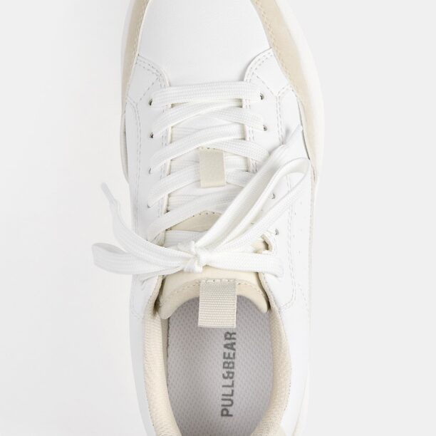 Pull&Bear Sneaker low  bej / alb preţ