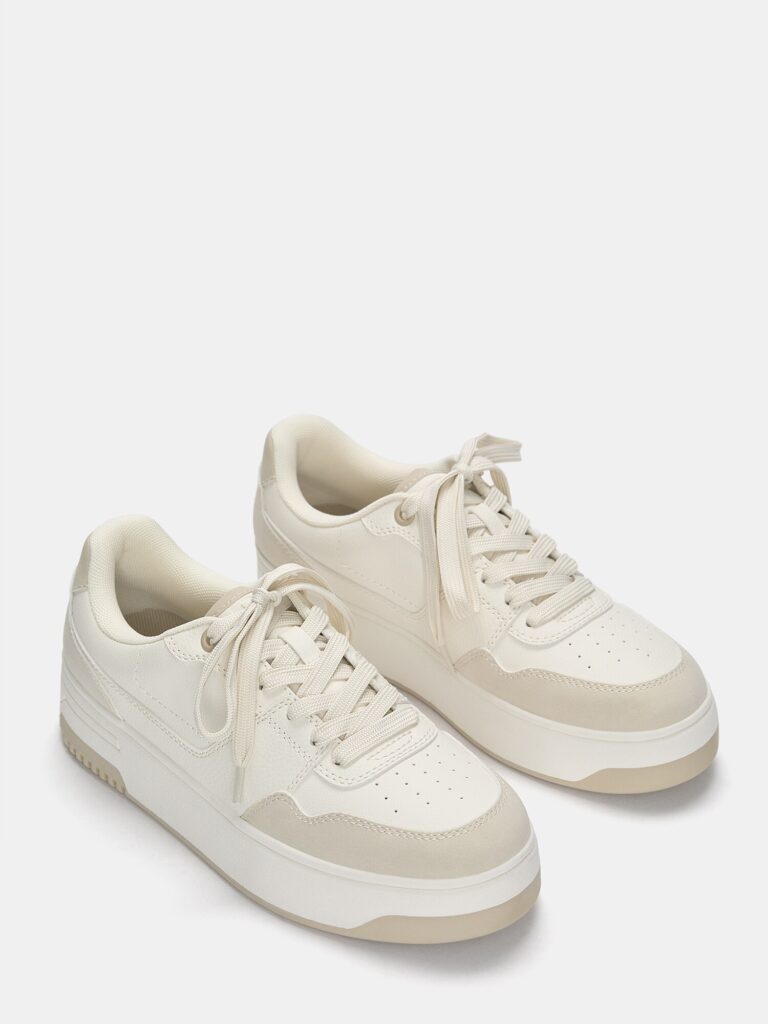 Preţ Pull&Bear Sneaker low  bej / alb