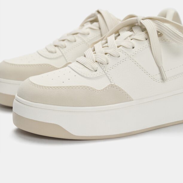 Original Pull&Bear Sneaker low  bej / alb