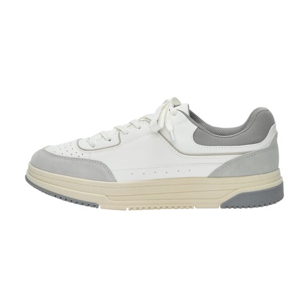 Pull&Bear Sneaker low  gri / alb