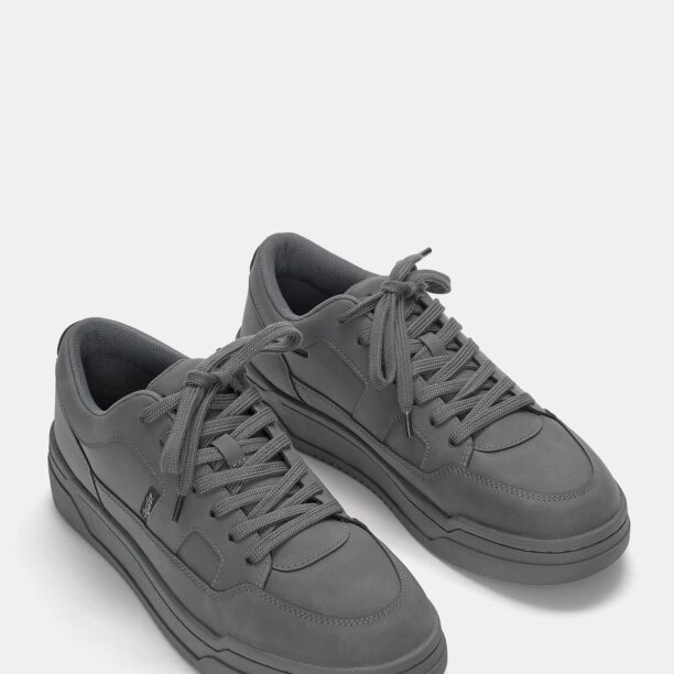 Preţ Pull&Bear Sneaker low  gri închis