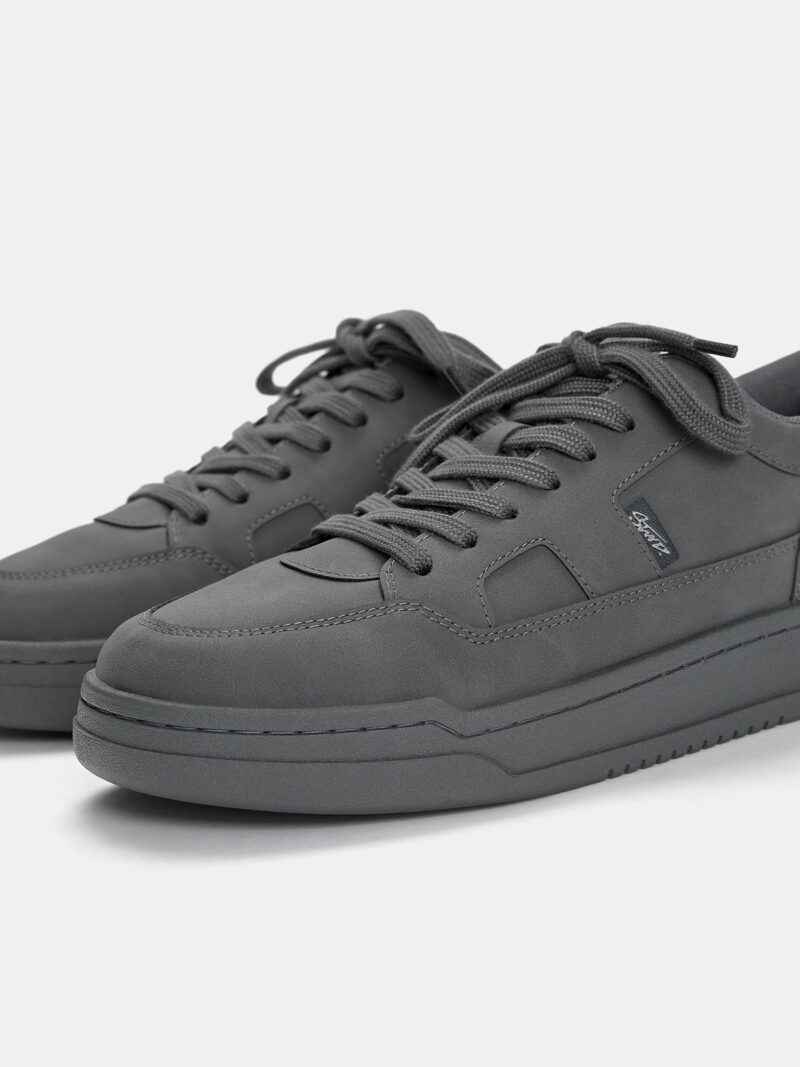 Original Pull&Bear Sneaker low  gri închis