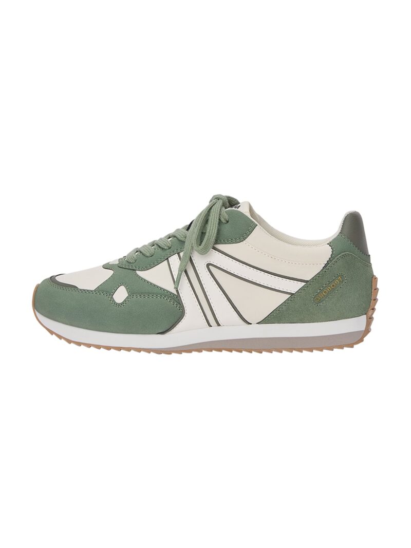 Pull&Bear Sneaker low  gri / verde jad / alb murdar