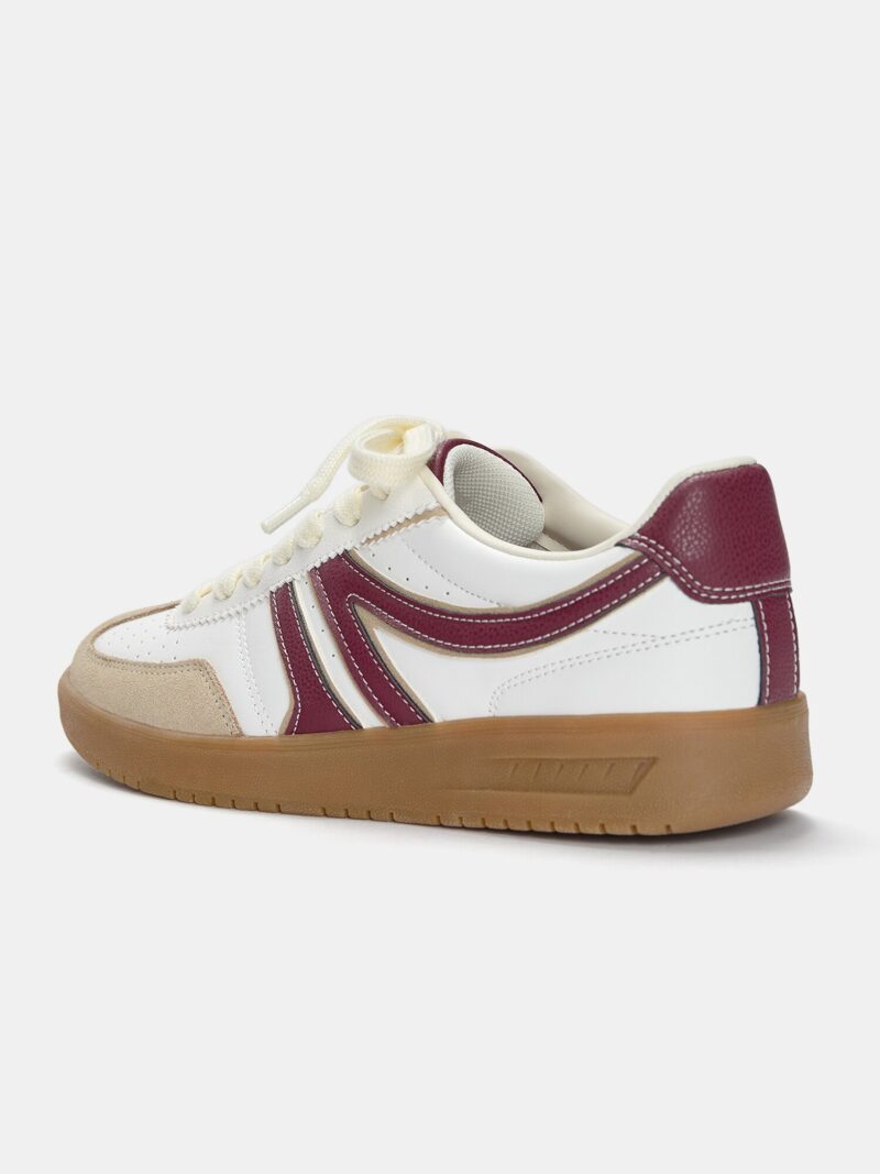 Cumpăra Pull&Bear Sneaker low  maro cămilă / roșu bordeaux / alb