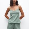 Pull&Bear Top  verde mentă