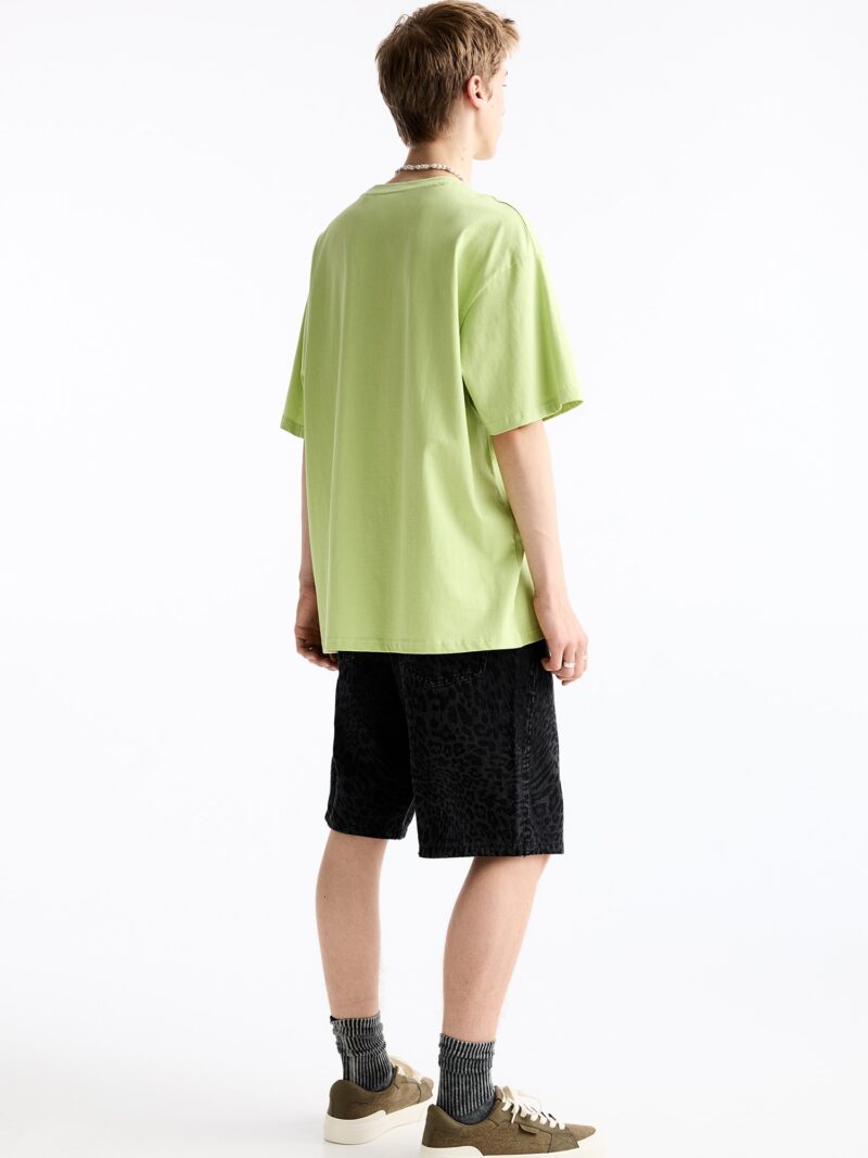 Pull&Bear Tricou  bej / verde / verde măr / negru preţ